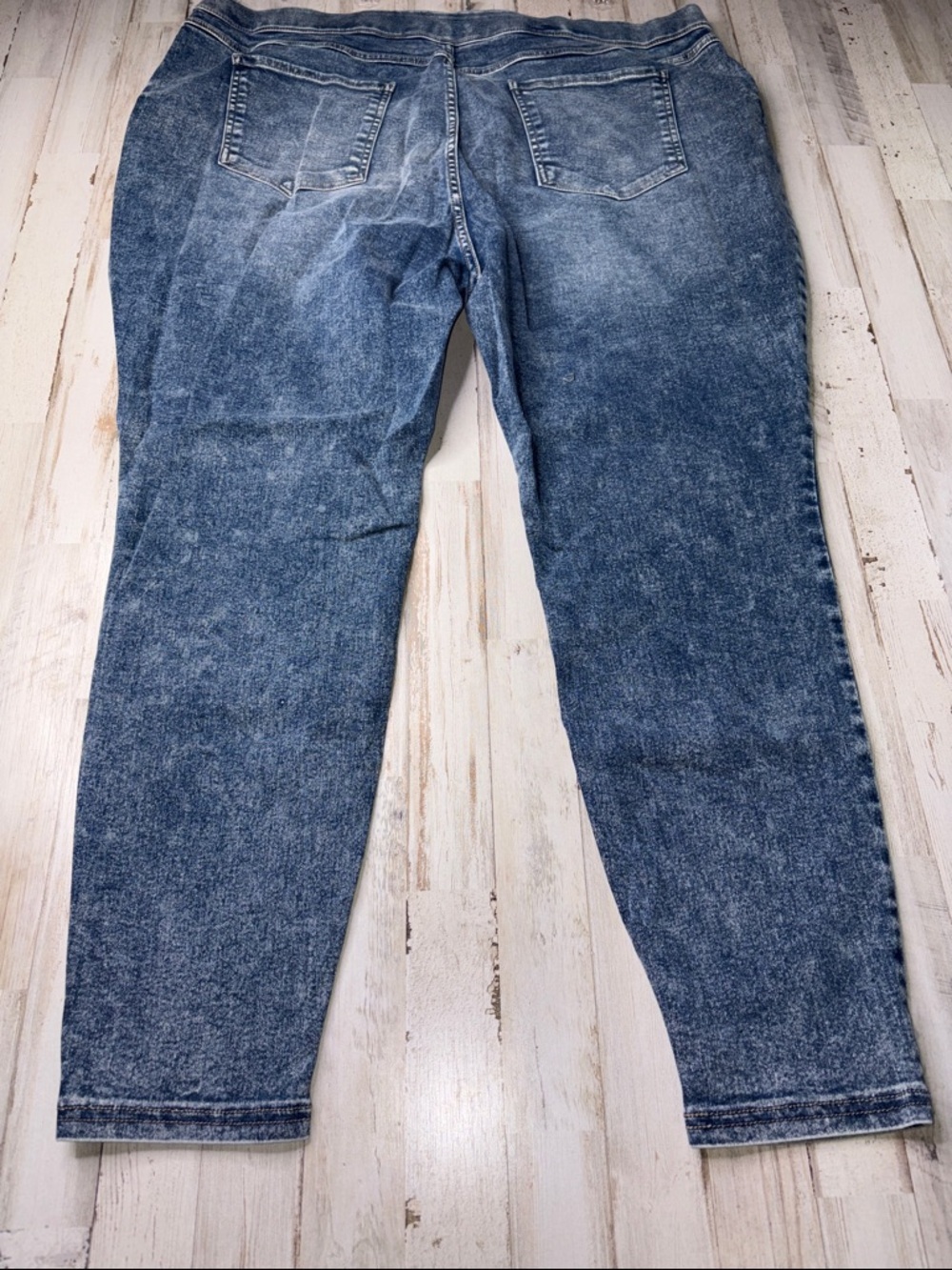 Terra & Sky  Jeggings Skinny Hgh Rise Washed Blue Size 2X (20-22W) - Picture 9 of 12